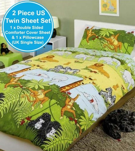 Jungle Safari Animal Single Duvet Cover 