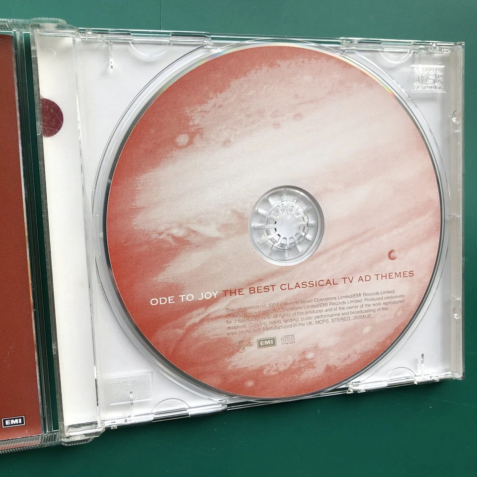 ODE TO JOY (Best Classical TV Ad Themes) CD Kenco Pirelli Nissan Alton Towers VG Foto 4 de 4