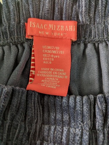 NWT Isaac Mizrahi Kids Collection Girls Size 7/8 M Blue Corduroy Skirt - Picture 3 of 3
