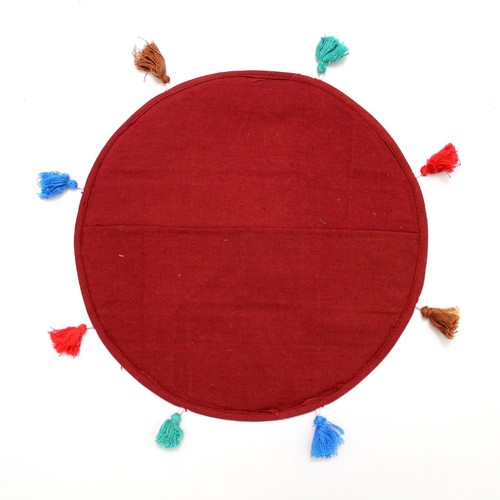 Creatively Made Indian Multi color Home Decor Round Floor Cushion Cover Jb - Picture 4 of 4