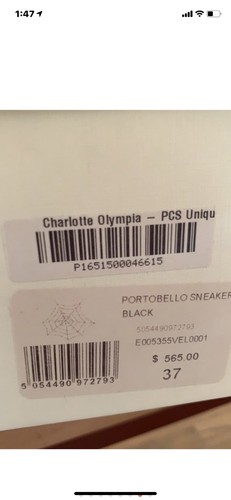 Charlotte Olympia, Black Size 37 - Picture 7 of 7