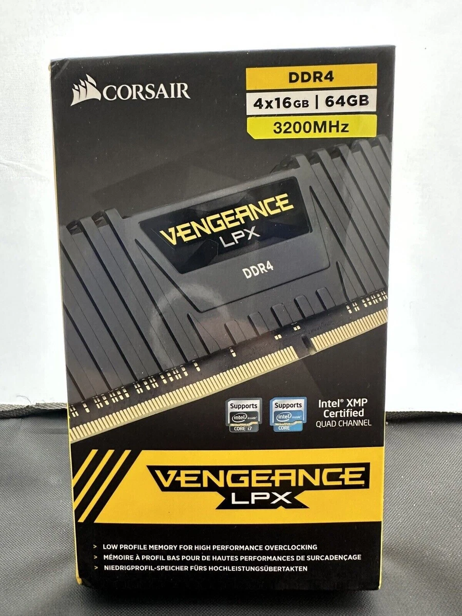 CORSAIR Vengeance LPX 64GB (4 x 16GB) 288-Pin DDR4 SDRAM DDR4 3200 (PC4 25600)