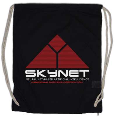 SKYNET LOGO Turnbeutel Cyberdyne Sarah Terminator Systems John Research