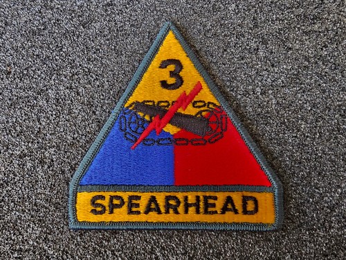 83) Parche parche colorido original US Panzertruppe 3rd Armored Division SPEARHEAD - Imagen 1 de 2