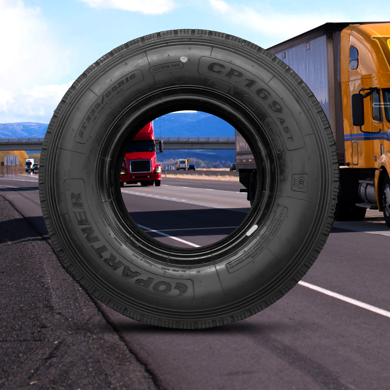 4x ST Radial ST 235/85R16 14 Ply Trailer Tires Load Range G All Steel