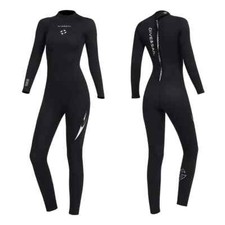 Image of DIVE AND SAIL WOMENS FULL WETSUIT BACK ZIP 3MM BLACK SIZE XL
