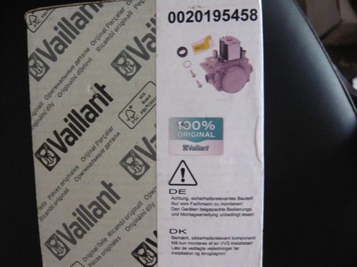VAILLANT 0020195458 ECOFIT PURE & ECOTEC PLUS 412 415 418 424 425 430 GAS VALVE - Picture 2 of 2