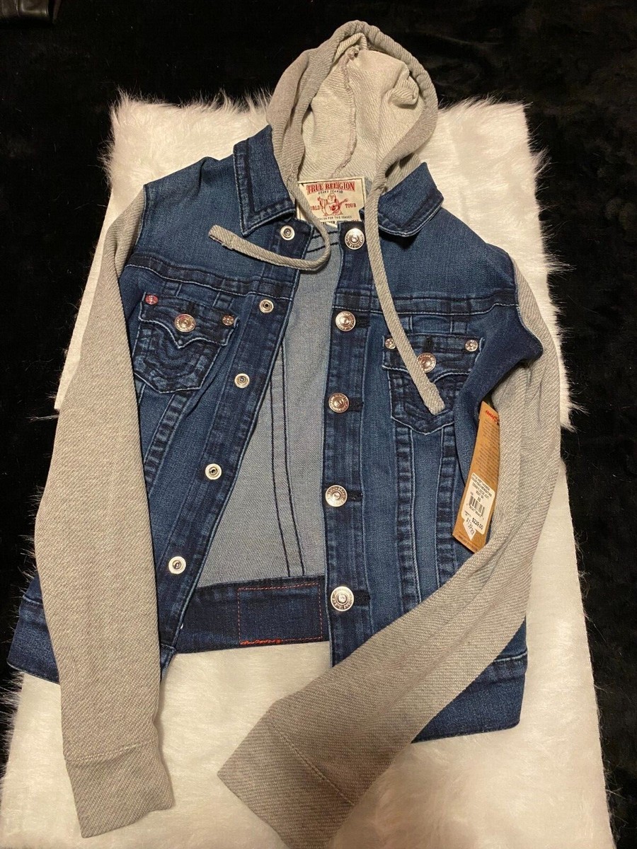 True Religion NWT Hooded Denim Jacket With Sweatshirt True Religion NWT Hooded Denim Jacket With Sweatshirt
