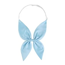  Solid Color Pre-tied Bow Ties Adjustable Elastic Strap School One Size Blue