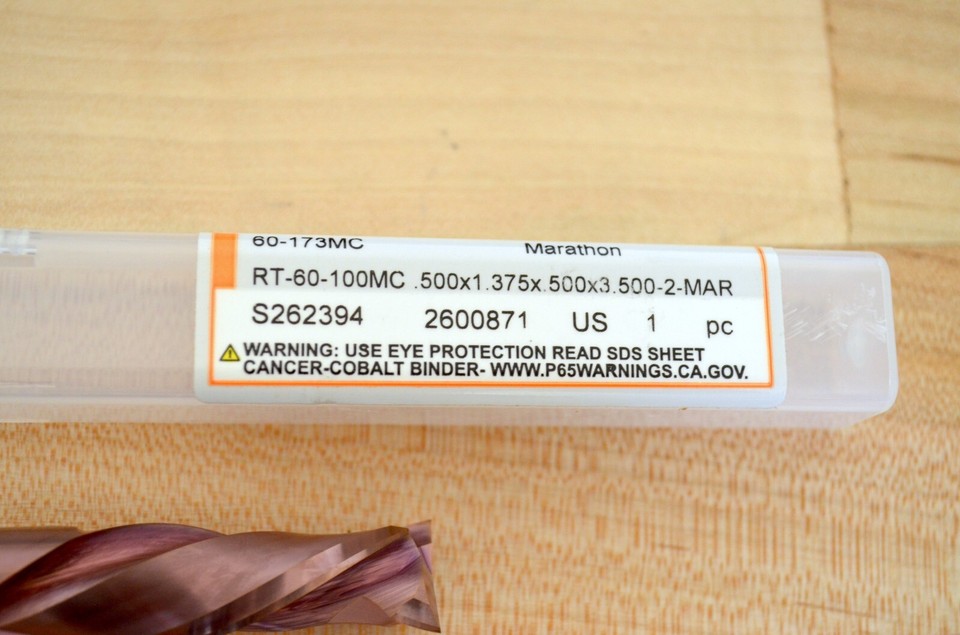 Fraises De Routeur Onsrud Carbure Monobloc - Diamètre 0,250'' - Coupe Compression - Enduit Marathon