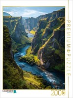 Calvendo Puzzle Island – FjaðRáRgljúFur Canyon | 2000 Teile Lege-GrößE 90 × 67 C