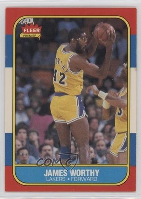 1986-87 Fleer James Worthy #131 HOF g2y