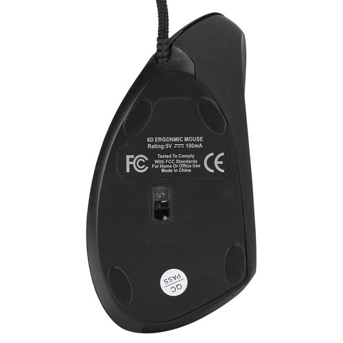 Vertical Mouse Colorful Ergonomic Rechargeable USB Receiver ABS Office Wire Kit - Picture 12 of 12