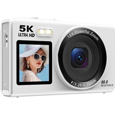 Digital camera with Wi-Fi connectivity, 5K high-resolution 80-megapixel camera,