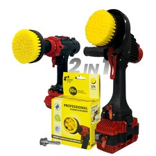 Kornely Premium Drill Brush–2in1 for Drill & Angle Grinder 10cm Multifunctional
