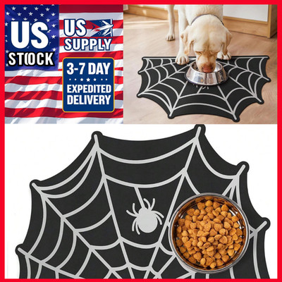 LARGE 24'' Pet Food Mat Cat Dog Puppy Silicone Feeding Non Slip Waterproof Mat