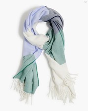 J CREW - Women's - Classic Scarf - Orchid Navy Ivory Trell - NEW