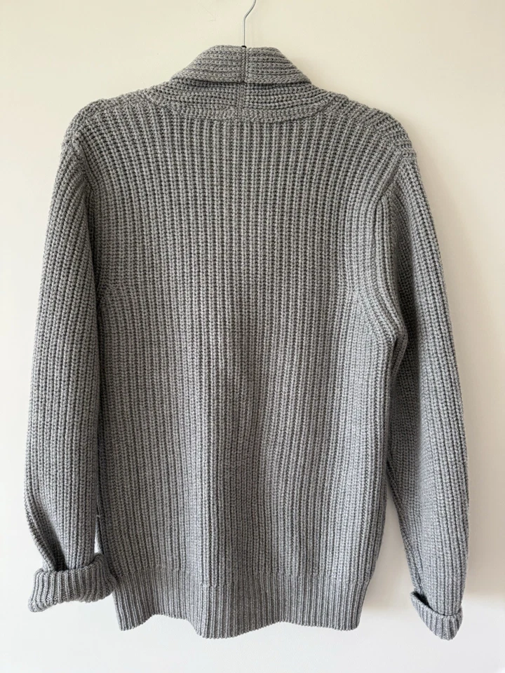 Cárdigan Barney’s New York gris para hombre suéter tejido - talla 48 procedente de Japón Foto 3 de 3