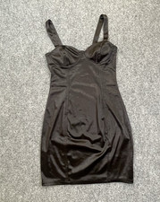 Divided H & M Dress Satin Corset Mini Cocktail Babydoll Little Black Dress LBD