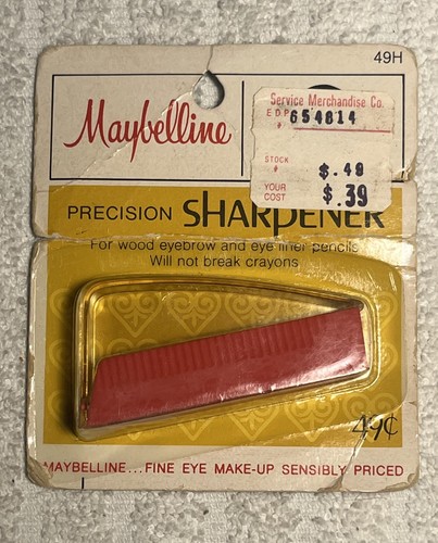 Vintage 1960's Maybelline Keen Precision Eye Liner Pencil Sharpener original pkg