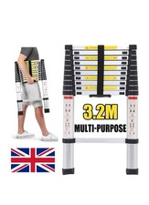 New 3.2M Heavy Duty Multi-Purpose Telescopic Extendable Ladder