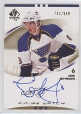 2007-08 SP Authentic Auto Future Watch 742/999 Erik Johnson #242 Auto 0ll