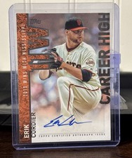 Erik Cordier 2015 Topps Career High Autographs San Francisco Giants