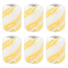 Paint Roller Cover 3 Inch x 3/16" Nap Mini Acrylic Fibers Brush 6Pcs