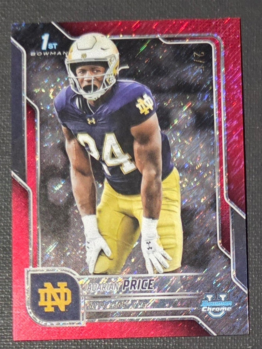 2025 Bowman U Chrome Jadarian Price #BCA-JPR 1st Bowman Red Shimmer  /5 (RC)