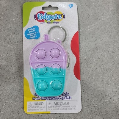 Fidgetz Pop  Em s Pouch Keychain  Backpack Zipper & Clip