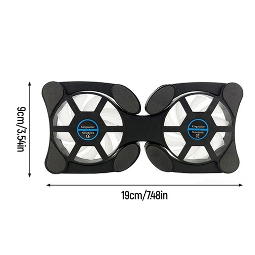 Tragbarer, Faltbarer Lüfter, Leiser USB-Radiator Mit 2 Universellen - Afbeelding 2 van 7