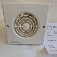 Manrose QF100T "Quiet" Extractor Fan with Timer for 4"/100mm duct