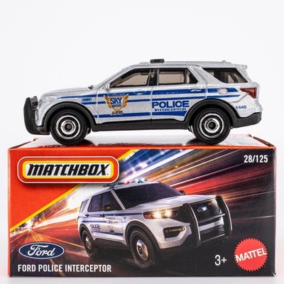 2026 Matchbox Power Grabs #28 Ford Police Interceptor SILVER | AIR