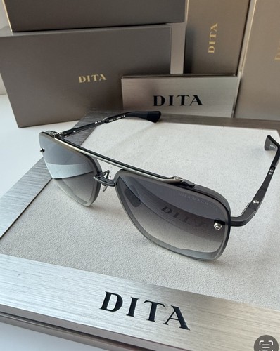 DITA Sonnenbrille Mach Six DTS 121-06 matt schwarz eisengrau Farbverlauf authentisch - Bild 2 von 6