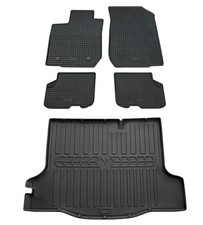 Gummi Fußmatten Kofferraumwanne für Dacia Logan 2 2012-2020 Gummimatten Wanne