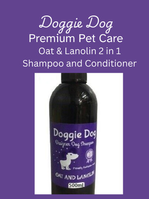 Oat & Lanolin 2in1 Dog Cat Shampoo Sooth Sensitive Skin & Healthy Coat 1 Litre