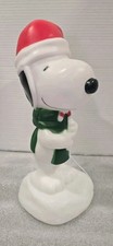 NEW Charlie Browns Christmas Snoopy 13" Blow Mold LED Tabletop Decoration NWT