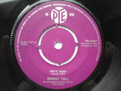 Benny Hill Pepy's Diary 7'' Pye 7N15327 EX 1961