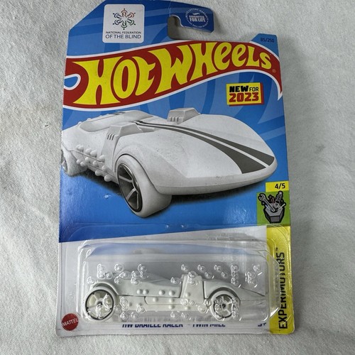 Hot Wheels Experimotors All White Out HW Braille Racer Twin Mill | SHIPS FAST!! - Picture 1 of 3