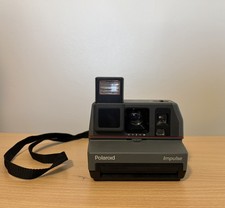 Vintage Polaroid Impulse 600 Plus Instant Film Camera Grey AutoFocus System 1980