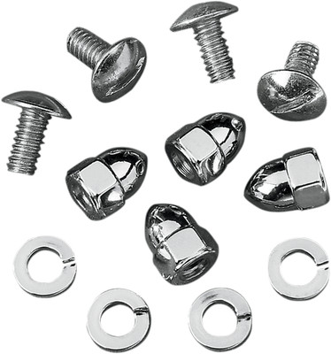 DRAG SPECIALTIES - License Plate Fasteners Acorn Nuts | DS-190190