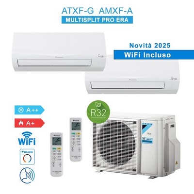 Daikin 2AMXF40A + ATXF25G + ATXF25G Klimaanlage 2025 Dual Split 9000 + 9000 BTU 