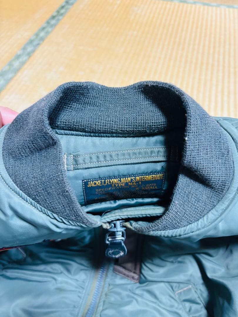 BUZZ RICKSON'S nylon MA-1 Patch Jacket Blouson Me… - image 7