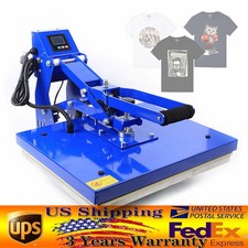Upgraded Auto Open Heat Press Machine Clamshell 16x20 Inch T-Shirt Presses 110V