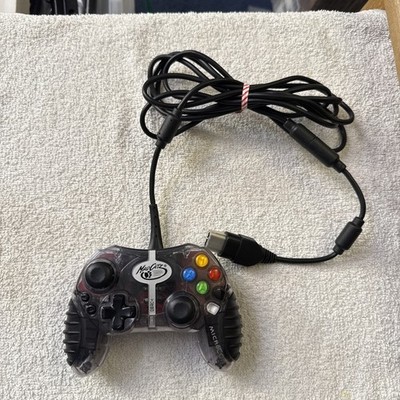 Mad Catz Wired Controller Original Xbox Clear Transparent ( Read )