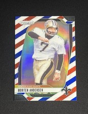 Saints Morten Anderson 2024 Panini Prizm #211 Red White Blue Prizm Parallel