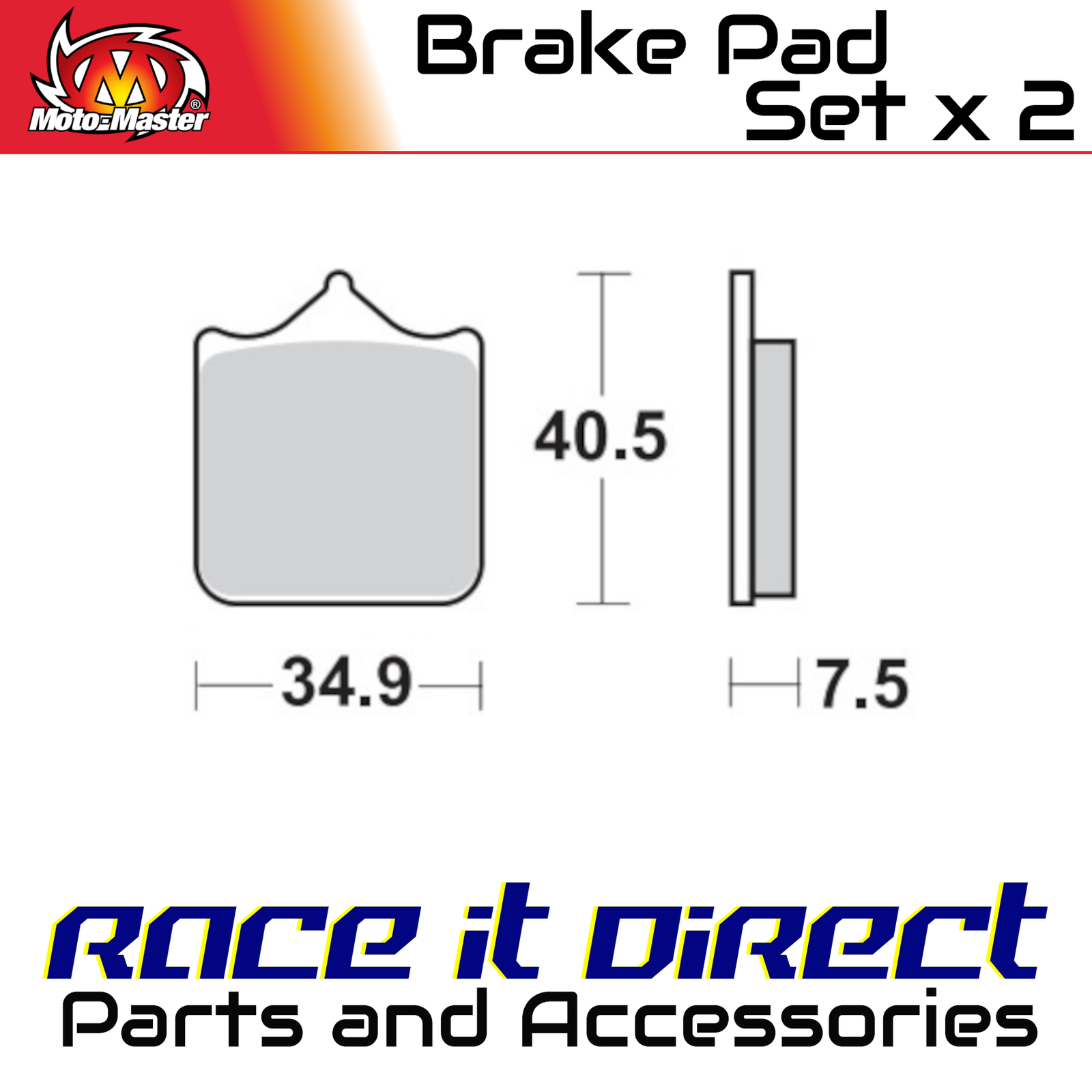 Brake Pads for BENELLI 1130 TNT TITANIUM 2006 Front Sinter MotoMaster