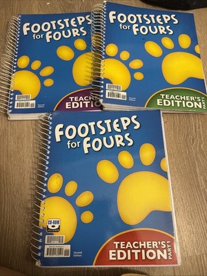Footsteps For Fours 2nd Edition Teacher Edition 3 Book Set BJU PRESS Bob Jones