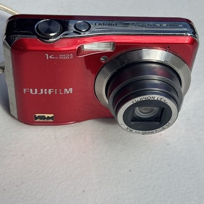 ★美品★ FUJIFILM FinePix AX 250 #22091 Fujifilm FinePix AX250 Compact Digital Camera in Red 8 Gb SD Card