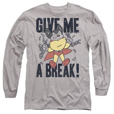 Mighty Mouse - ''Give Me a Break'' T-Shirt für Herren/Damen Unisex (TV9550)